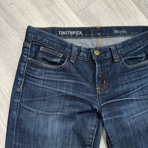 J.Crew Toothpick Ankle Jeans – Size 30 – Dryden Wash - Picture 4 of 10